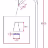 Poolside Spa Shower - Flat Spray Nozzle - Image 2