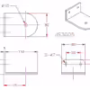 Glass Canopy Angle Bracket - Image 2