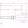 Long Shank Eye Bolt - Image 2