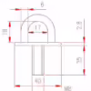 M8 Eye Plate With Thread - Image 2