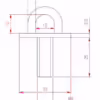 M6 Eye Plate With Thread - Image 2