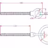 Ring Bolt with Nut - Image 2