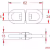5mm Swivel Eye & Eye - Image 2