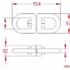 13mm Swivel Eye & Eye - Image 2