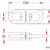 16mm Swivel Eye & Eye - Image 2