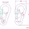 Carbine Hook with Screw Nut - Image 2