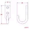 Vertical Screw Open Hook - Image 2