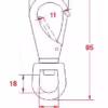 Swivel Eye Boat Snap Hook - Image 2