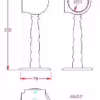 51mm Corner Ball Pillar Bracket - Image 2