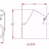 25.4mm 60° T Join - Image 2