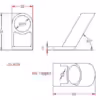 25.4mm 60° Double-bar Centre Stanchion - Image 2