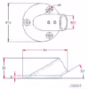 25.4mm Round Base 30° - Image 2