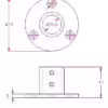 25.4mm Round Base 90° - Image 2