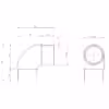 42.4mm 90° Bend - Image 2