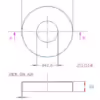 Post Baseplate Cover (fits part JSLD15) - Image 2