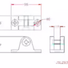 Extra Heavy Duty Deck Hinge Plate - Image 2