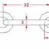 3mm Long Link Chain - Image 4