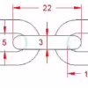 3mm Short Link Chain - Image 4