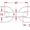 8mm Short Link Chain - Image 4