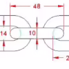 10mm Short Link Chain - Image 4