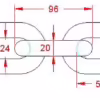 20mm Short Link Chain - Image 4