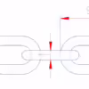 1mm Short Link Chain - Image 4
