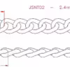 2.4mm Twist Link Chain - Image 4
