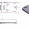 Flush Door Hinge - Image 2