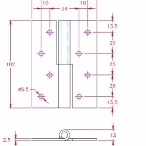4 Inch Lift Off Hinge - Right-hand