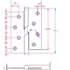4 Inch Rising Lift Off Hinge - Right-hand - Image 2