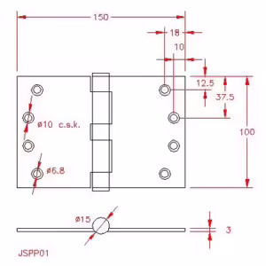 Projection Hinge