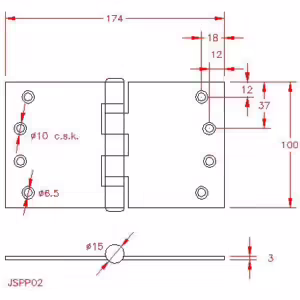 Projection Hinge