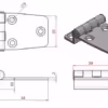Small Raised Profile Hinge - Image 2