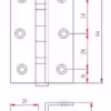 Rebated Stormproof Hinge - Image 2
