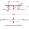 Two Hole Low Flat Cleat - Image 2