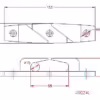 Straight Skene Bow Chock - Left-hand - Image 2