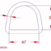 8x50x47mm D Ring - Image 2
