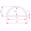 40x25x3mm D Ring - Image 2