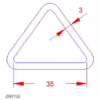 3x35mm Triangular Ring - Image 2