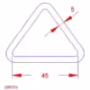 5x45mm Triangular Ring - Image 2