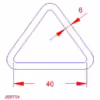 6x40mm Triangular Ring - Image 2