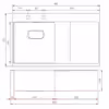 Topmount Single Bowl and Drainer - Image 2