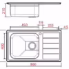 Topmount Single Bowl and Drainer - Image 2