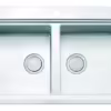 Topmount Double Bowl