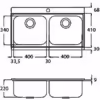 Topmount Double Bowl - Image 2