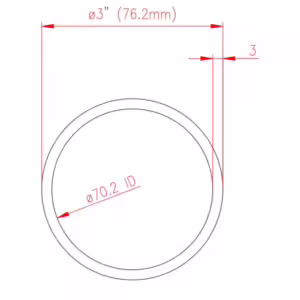 Stainless Mirror Handrail Tube