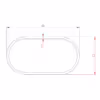 Stainless Mirror Flat Oval Tube - Image 2