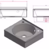 Wall Fixed Sink - Image 2