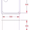 Square Weld In & Undermount Sink - Image 2
