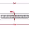 M10 Rigging Screw Turnbuckle with Eye and Hook - Image 2